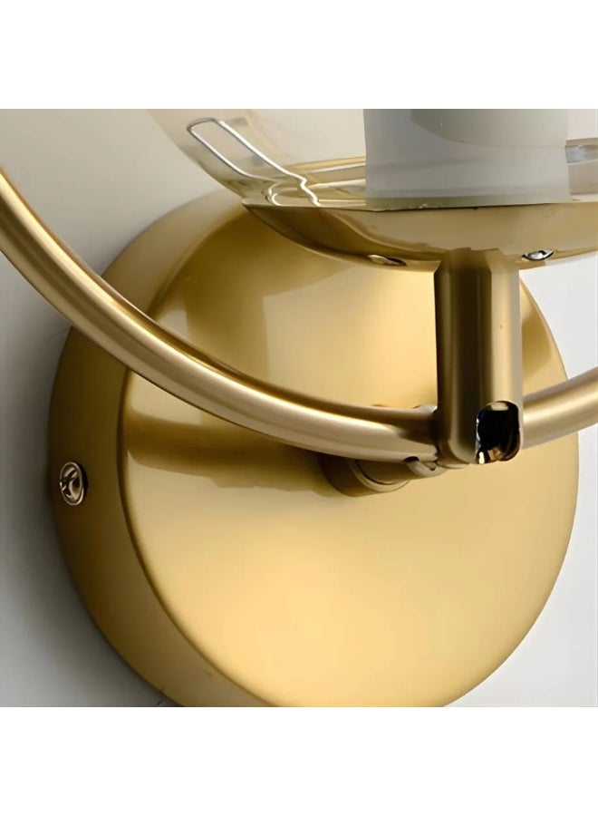 BAB Modern gold round wall sconce with a glass ball - Image 2